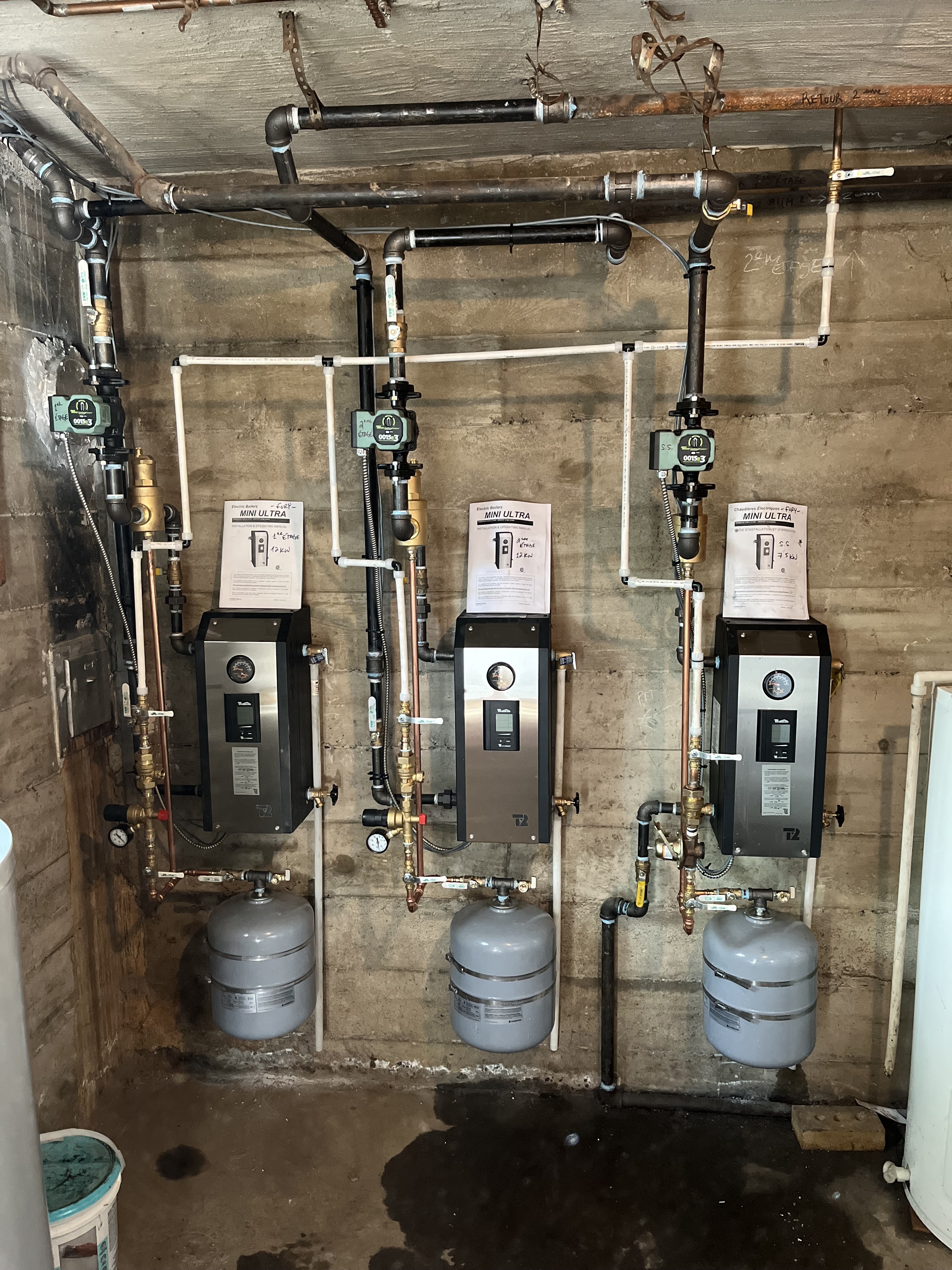 Chauffage hydronic en atelier — Plomberie SUPRA